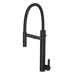 Misturador Monocomando para Cozinha de Mesa com Filtro Twin Colore Black Matte e Preto