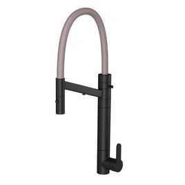 Misturador Monocomando para Cozinha de Mesa com Filtro Twin Colore Black Matte e Fendi