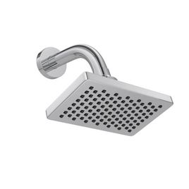 Chuveiro com Tubo Standard de Parede Flex Retangular Cromado