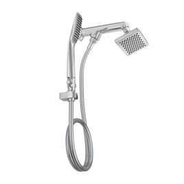 Chuveiro Retangular com Desviador e Ducha Manual Deca Flex Cromado