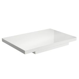 Base para Saboneteira em Resina Contemporânea Branco