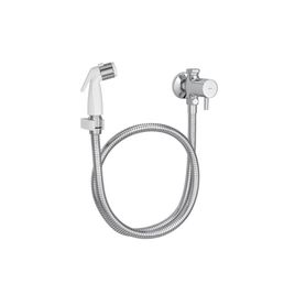 Ducha Higiênica com Registro Gatilho Branco Link Cromado