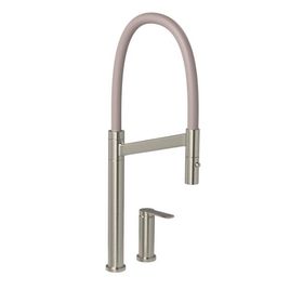 Misturador Monocomando para Cozinha de Mesa Colore Inox e Fendi