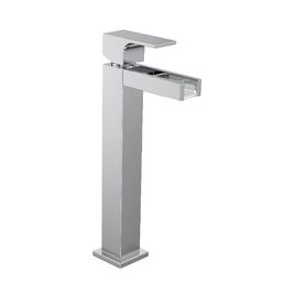 Misturador Monocomando para Lavatório de Mesa Bica Alta Unic Cascata Cromado