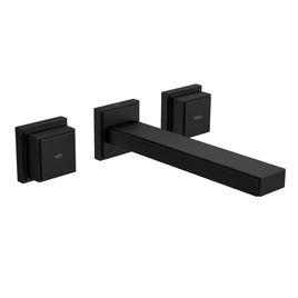 Misturador para Lavatório de Parede Quadra Black Matte