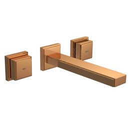 Misturador para Lavatório de Parede Quadra Red Gold