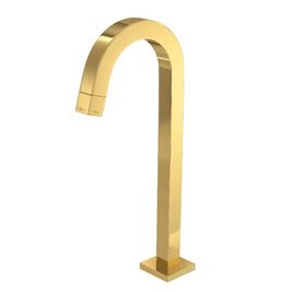 Torneira para Lavatório de Mesa Bica Alta Tube Gold