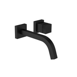 Torneira para Lavatório de Parede Cubo Black Matte