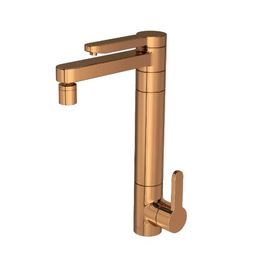 Torneira para Cozinha de Mesa com Filtro Twin Red Gold