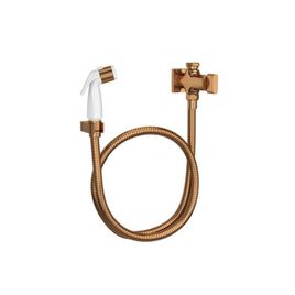 Ducha Higiênica com Registro Gatilho Branco Polo Red Gold