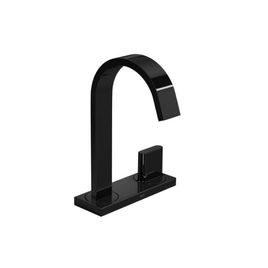 Torneira para Lavatório de Mesa com Chapa Bica Alta Polo Black Noir
