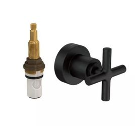 Acabamento para Registro de Pressão 1/2 e 3/4 Duna Classica Black Matte