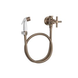 Ducha Higiênica com Registro Gatilho Branco Duna Clássica Corten