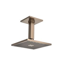 Chuveiro com Tubo de Teto Quadrado Corten