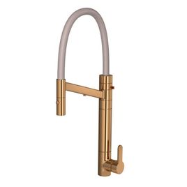 Misturador Monocomando para Cozinha de Mesa com Filtro Twin Colore Red Gold e Fendi