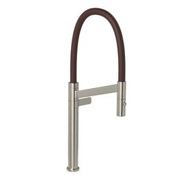 Torneira para Cozinha de Mesa Colore Inox e Marrom