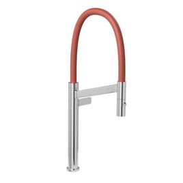 Torneira para Cozinha de Mesa Colore Cromado e Terracota