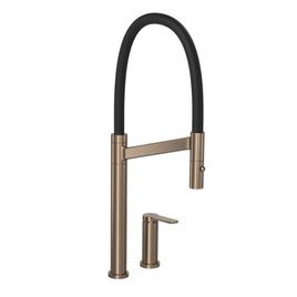 Misturador Monocomando para Cozinha de Mesa Colore Corten e Preto