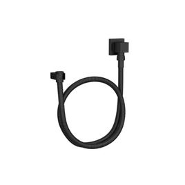Kit Flexível Quadrado com Suporte para Ducha Manual Black Matte