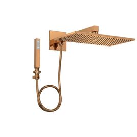 Chuveiro com Desviador e Ducha Manual Unic 40 cm Red Gold