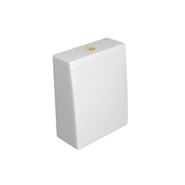 Caixa Acoplada com Acionamento Duo Lk Branco e Gold - CD.23F.GL.17