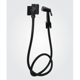 Ducha Higiênica com Registro e Derivação Gatilho Dom Preto Fosco