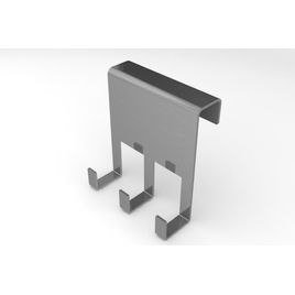 Gancho Triplo 9cm Inox