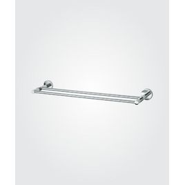 Porta Toalha Banho Duplo Slim Cromado