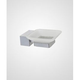 Saboneteira de Parede com Vidro Actual Cromado