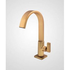 Torneira para Lavatório de Mesa Bica Baixa Dom Dourado Fosco