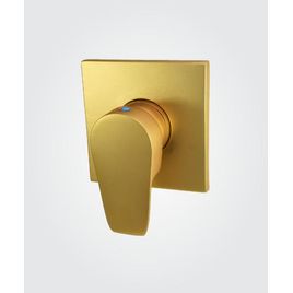 Acabamento Monocomando para Chuveiro Led Dourado Fosco