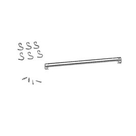 Barra 6 Ganchos 40cm Inox