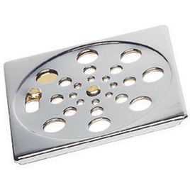Grelha Quadrada 10 cm com Caixilho  Cromado