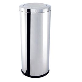 Lixeira com Tampa Basculante 47L Inox