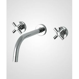 Misturador para Lavatório de Parede Slim Cross Cromado