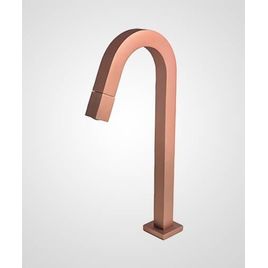 Torneira para Lavatório de Mesa Bica Alta Open Rose Fosco