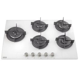 Cooktop a Gás Pure White Franke 755 4G 75x52 c/ 5 Queimadores
