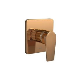 Acabamento Monocomando para Chuveiro Baixa/Alta Pressão Level Red Gold