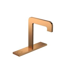 Misturador para Lavatório de Mesa Bica Alta com Chapa Click Red Gold