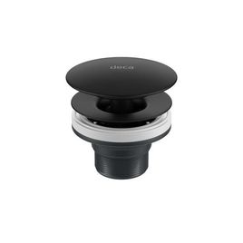 Válvula de Escoamento Luxo para Lavatório Cuba e Bide Black Matte