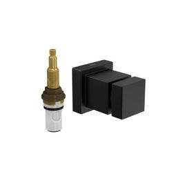 Acabamento para Registro de Pressão 1/2 e 3/4 Cubo Black Matte