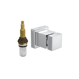 Acabamento para Registro de Pressão 1/2 e 3/4 Cubo Cromado
