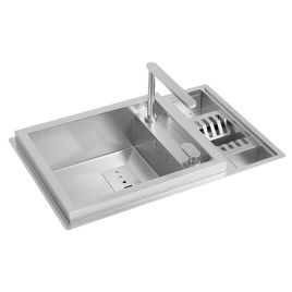Cuba de Cozinha Supra com Monocomando e Calha Organizadora Inox 790X505X162