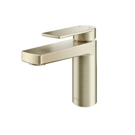 Misturador Monocomando para Lavatório de Mesa Bica Baixa Argon Níquel Escovado
