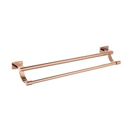 Porta Toalha 60cm Dupla Organic Rose Gold