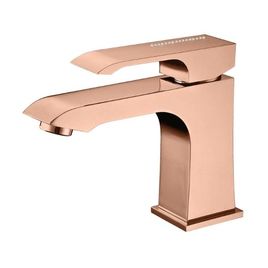 Misturador Monocomando para Lavatório de Mesa Bica Baixa Fashion Rose Gold