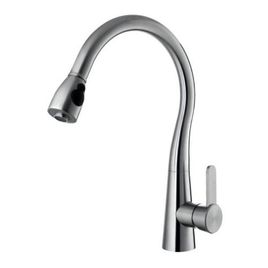 Misturador Monocomando para Cozinha de Mesa com Ducha Goumet Aço Inox