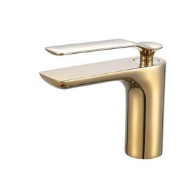 Misturador Monocomando para Lavatório de Mesa Bica Baixa Rainbow Gold