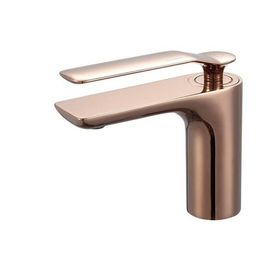 Misturador Monocomando para Lavatório de Mesa Bica Baixa Rainbow Rose Gold