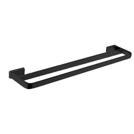 Porta Toalha Duplo Rainbow Matt Black